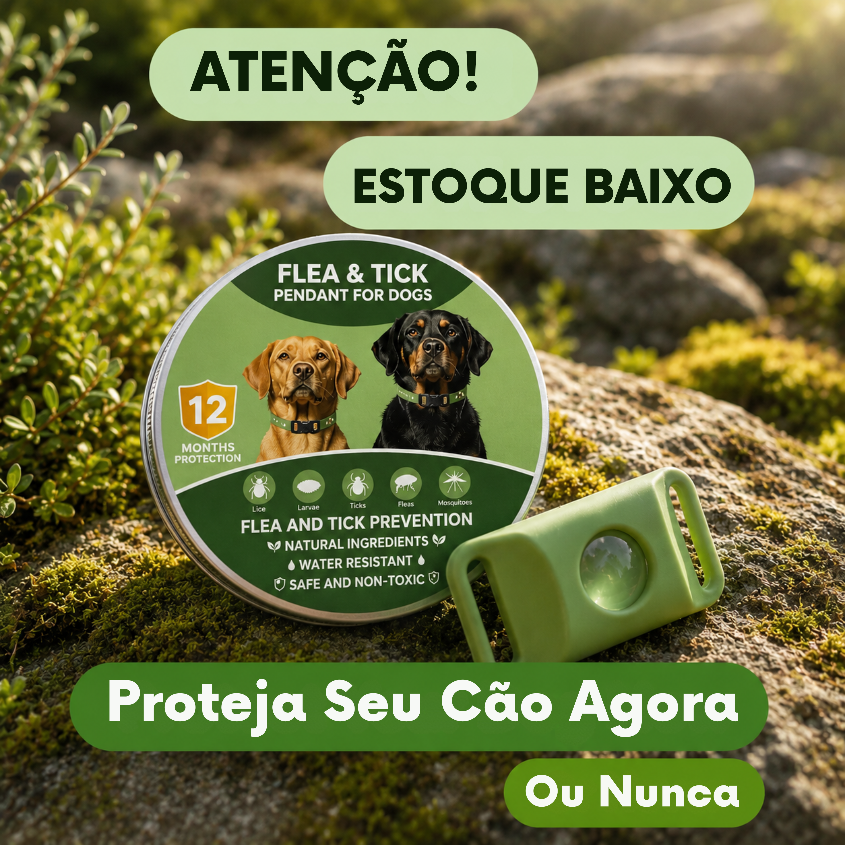 Puppwell™ Flea & Tick Collar Pendant — 12 Months of Protection