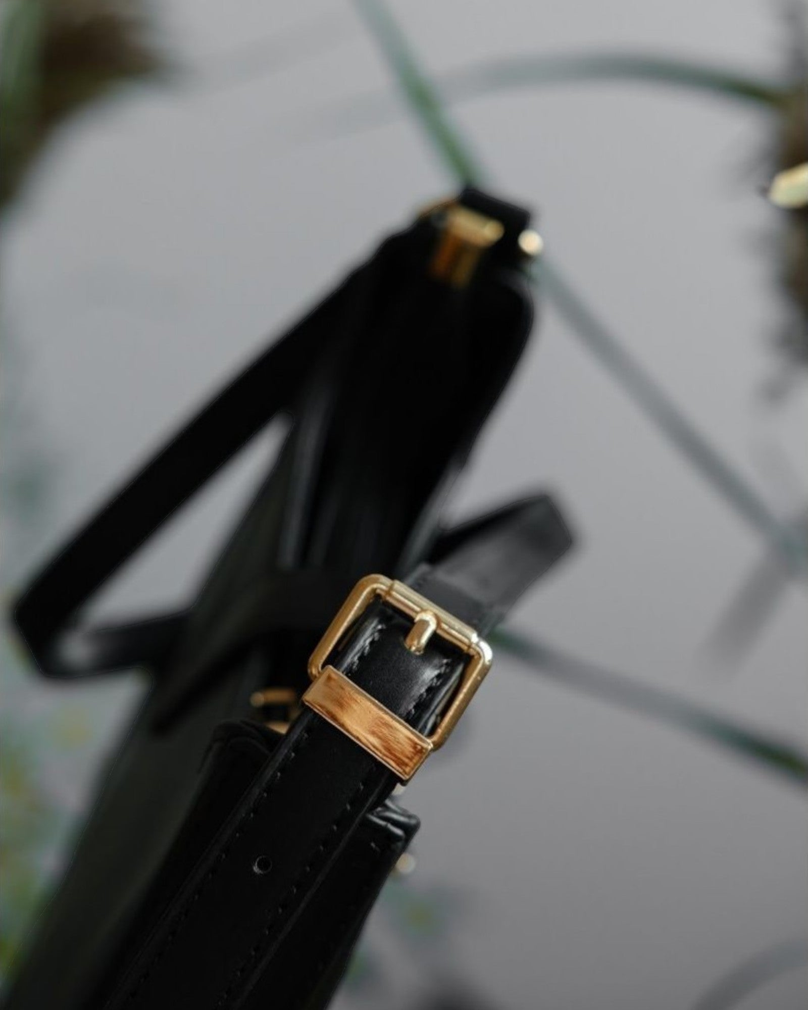 Amoit Paris Hobo Bag – Parisian Vegan Leather Bamboo Hardware Shoulder Bag