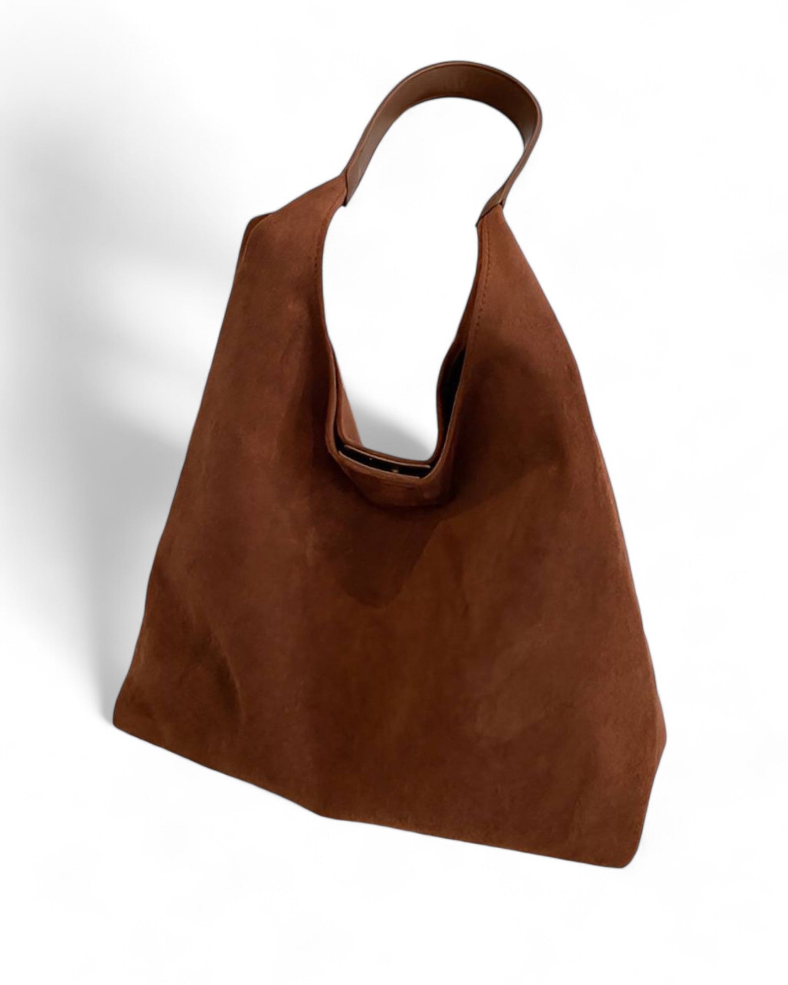 Mireille Paris Hobo Tote Bag – French Vegan Suede Everyday Shoulder Bag